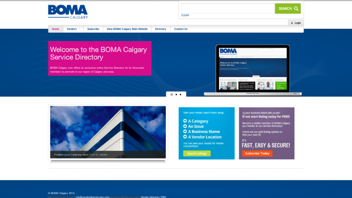 Vendor Directory PRO- BOMA Calgary