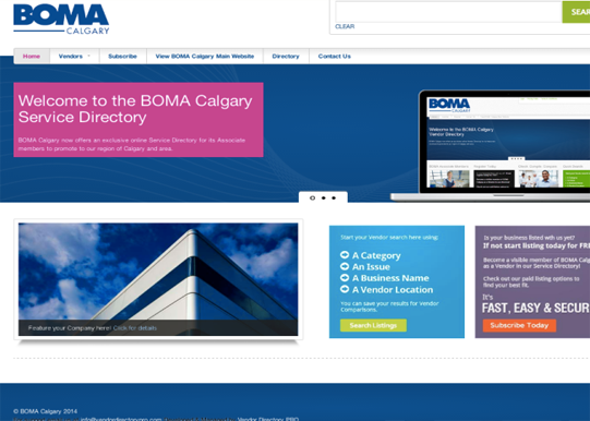 Vendor Directory PRO – BOMA Calgary